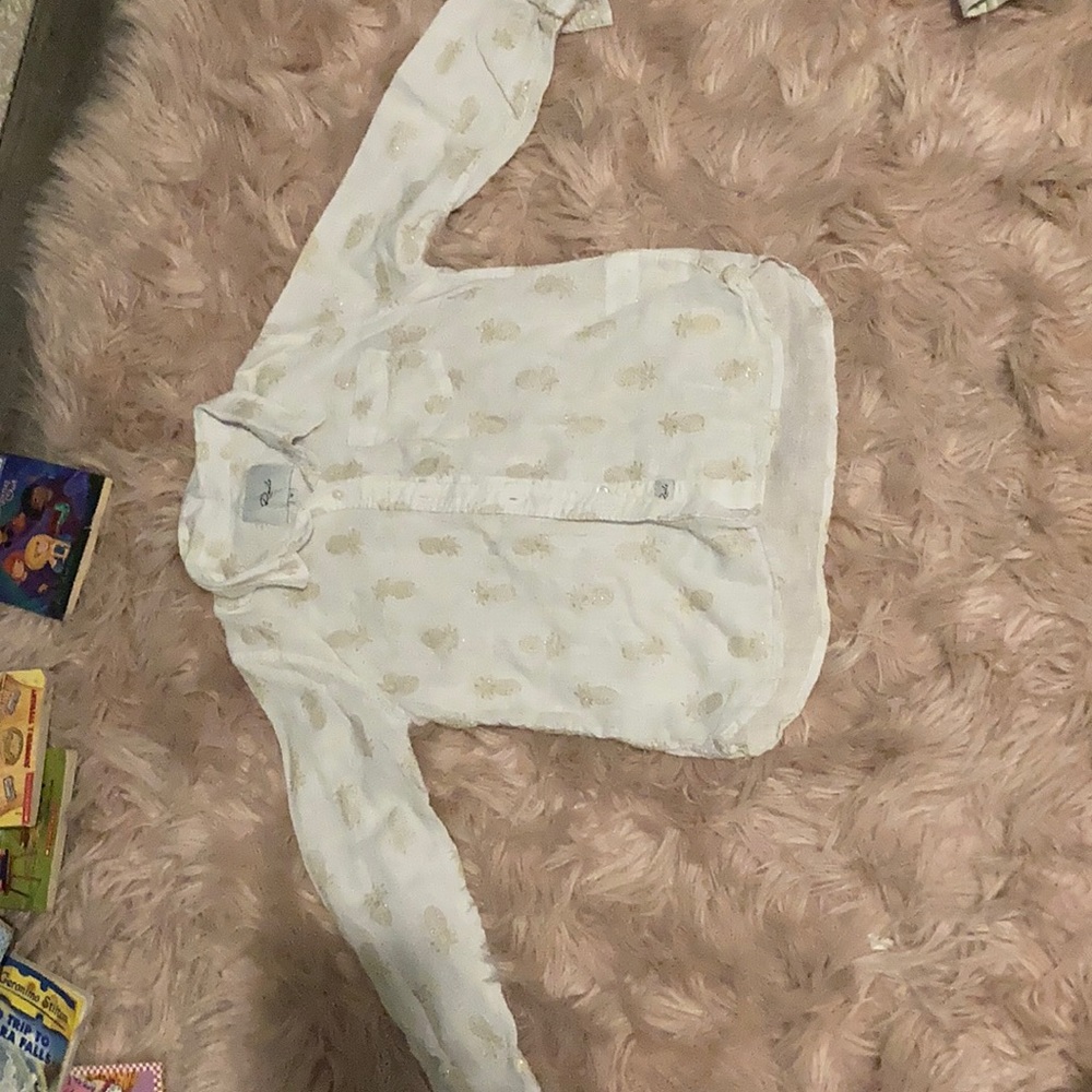 Gold Pineapple button down